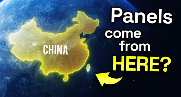 Arrow pointing at China