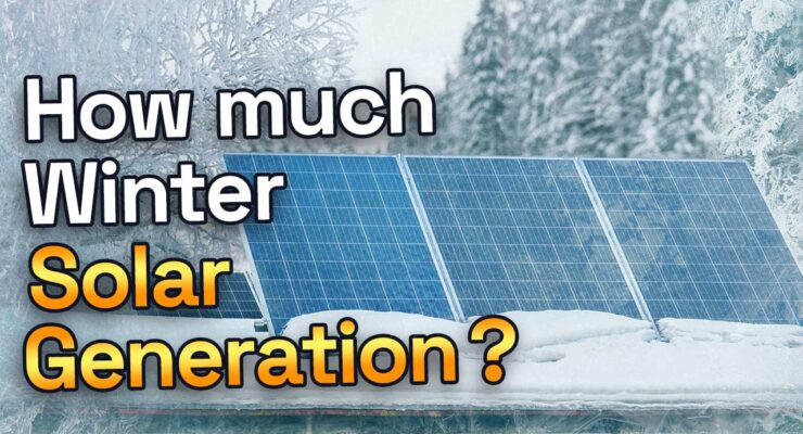 solar panels in winter