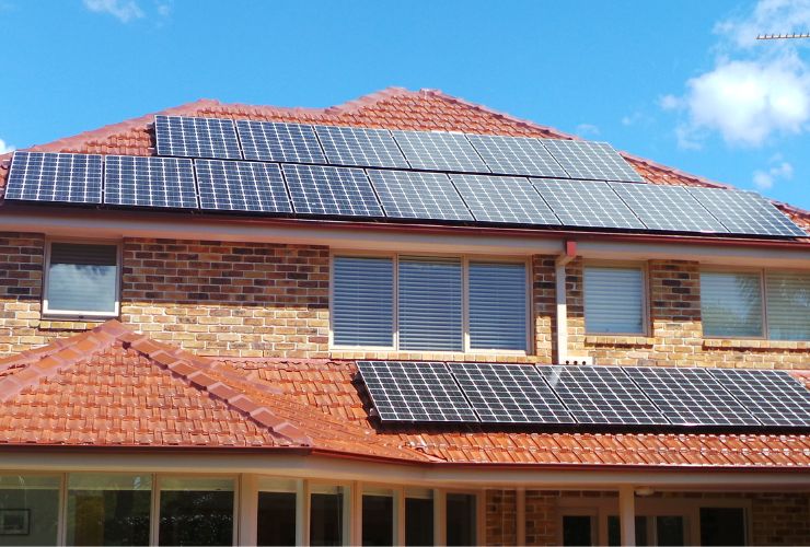 residential house with solar which has increased property value