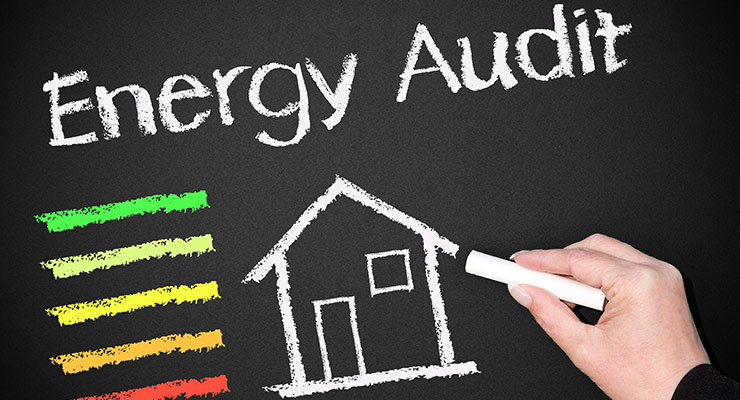 energy audit written in chalk