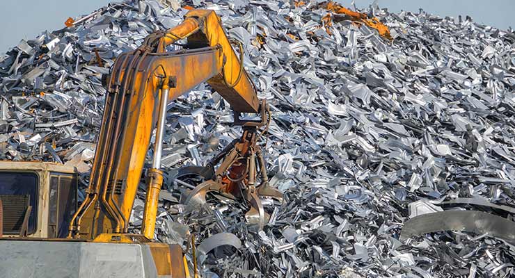 metal recycling plant