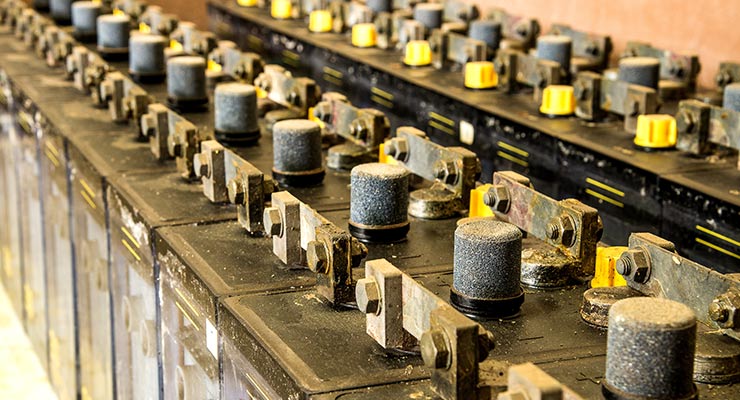 old solar batteries