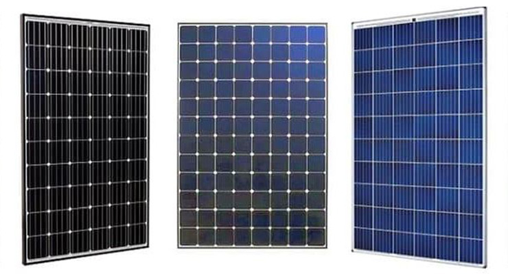 different solar panels