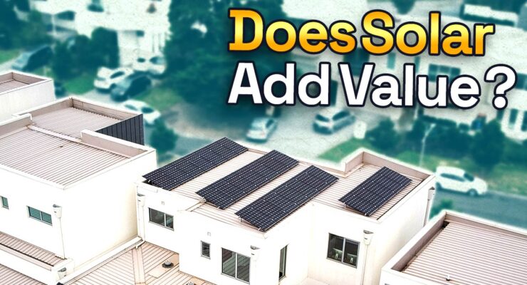 solar panels on a property