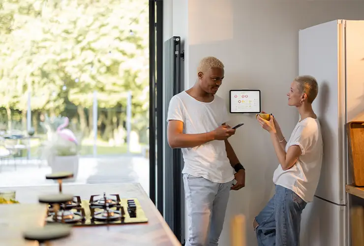 smart home being used