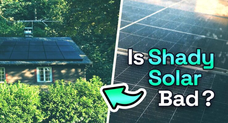 solar panels in shade