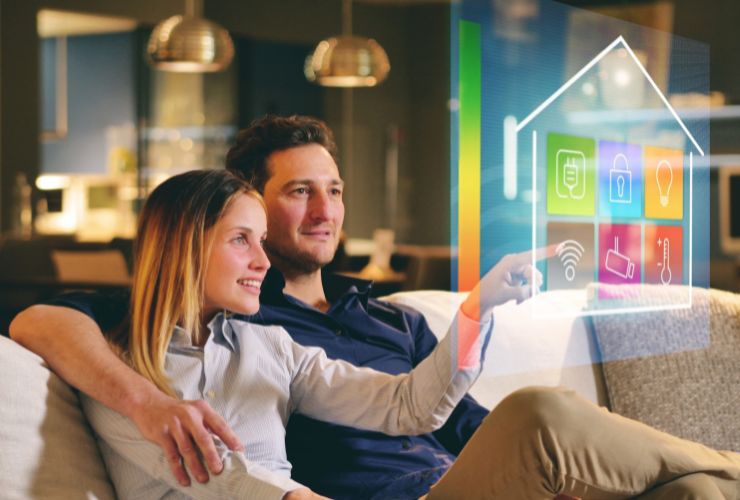 couple using smart home device that is not a gimmick