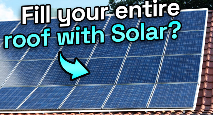 entire roof with solar panels