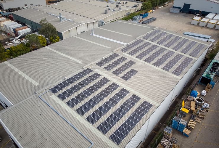 large commercial solar system for business