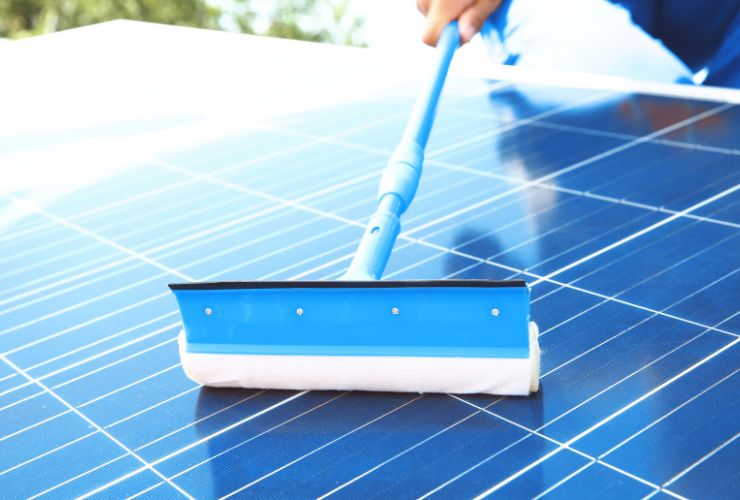 solar panel cleaning