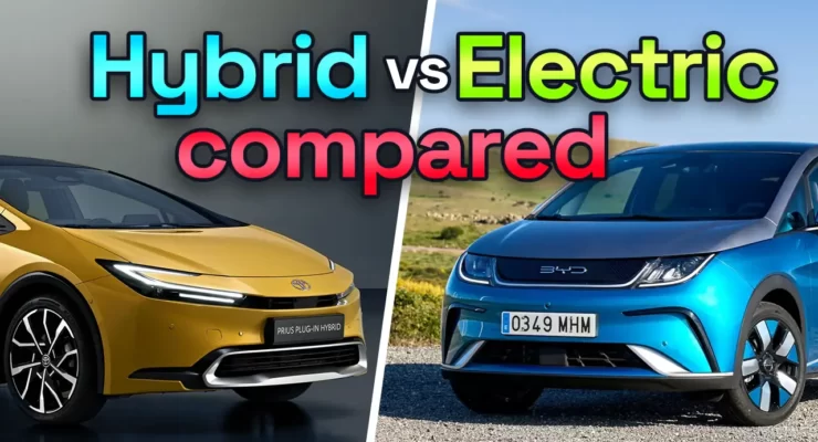 hybrid vs electric vehicles