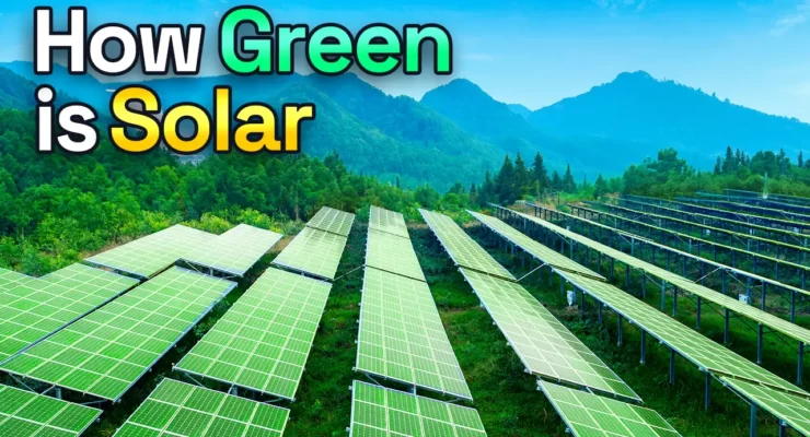 green solar panels