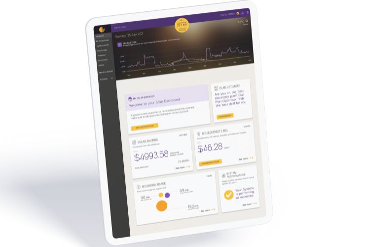 solar analytics dashboard