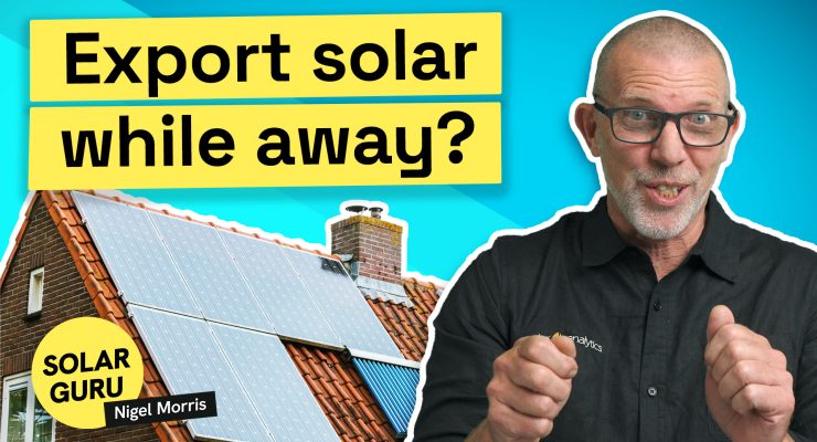 man standing in front of house with solar panels