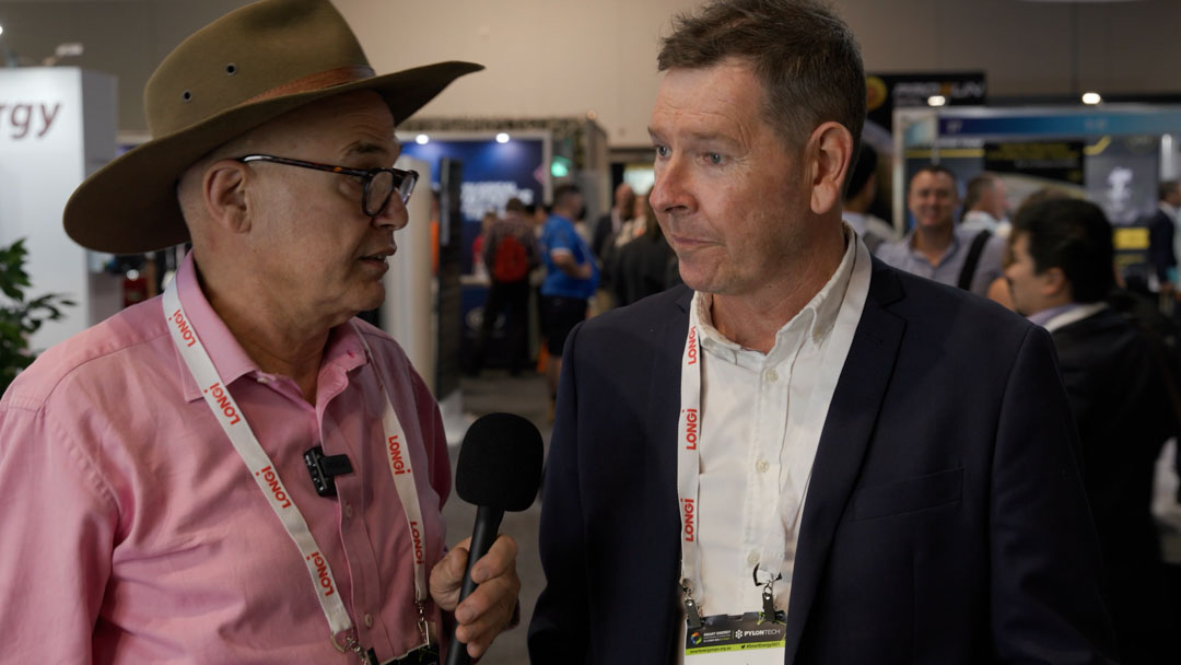 Markus Lambert interviewing Michael Rush at the Smart Energy Convention 2021