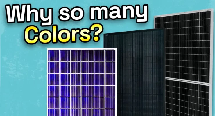 blue vs black solar panels