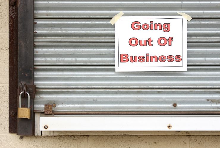 going out of business sign