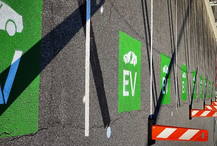 electric vehicle charging spots