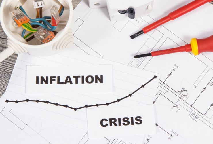 paper that says inflation crisis on it