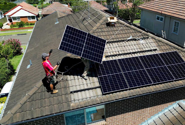 AIKO Solar Panel install