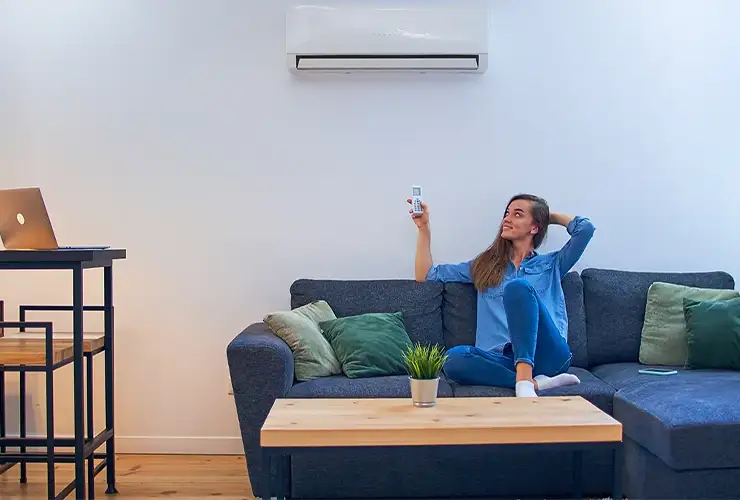 air conditioner being used