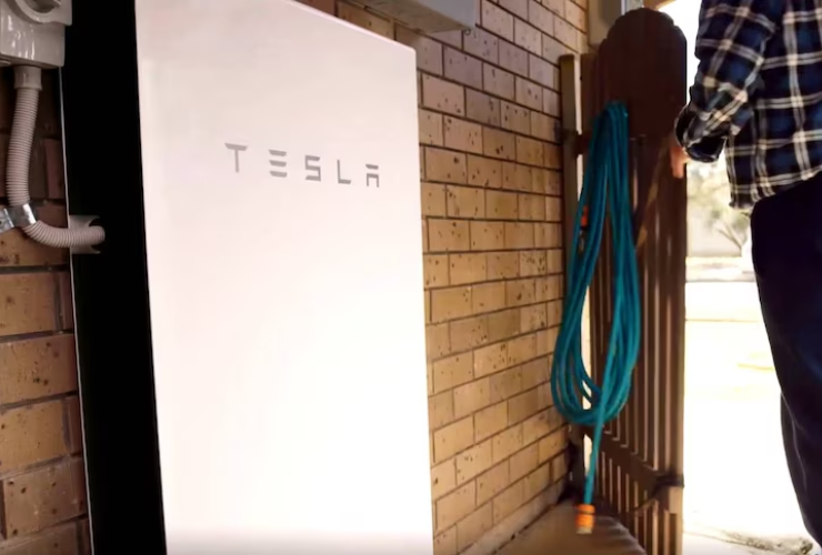 tesla solar battery