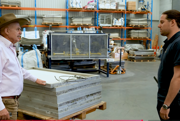 solar panel recycling facility